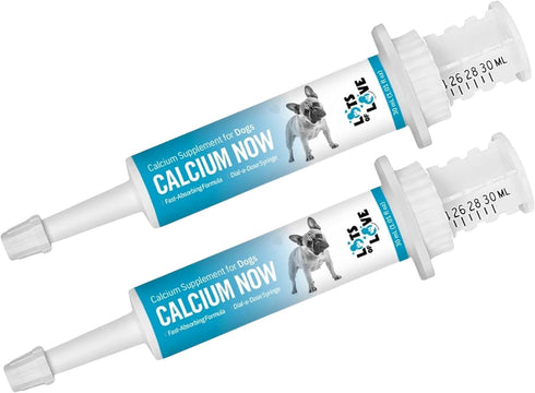 Calcium Now - Oral Calcium for Whelping Dogs - Dog & Cat Calcium Supplement Paste, Vanilla, 30 ml Paste (Pack of 2)