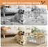 Dog Toy Basket, Collapsible Toy Storage Box with Handle, Perfect for Storing Pet Toys and Accessories - Light Khaki