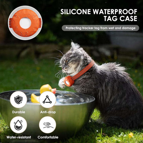 ZFSJTAG GPS Tracker for Cats, Cat GPS Tracker, Compatible with Apple Find My App (Only iOS), No Monthly Fee, Waterproof