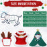 3 Pieces Christmas Pet Costumes Set, Includes Puppy Cat Cloak with Star, Pompoms, Antlers Headband, Santa Cape
