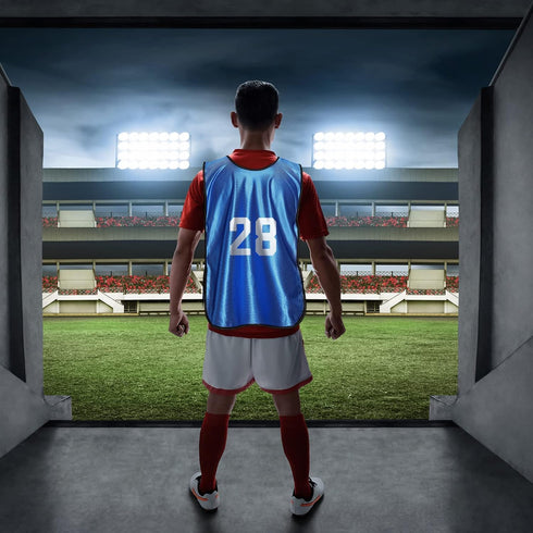 24 Scrimmage 48 Haysandy Pcs Pinnies Vests and Pieces Iron on Numbers Team Practice Jersey Soccer Basketball Bibs