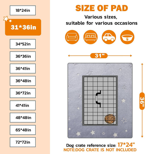 2 Pack 31 36 LOOBANI Washable Pee Pads for Dogs, x in Reusable Pee Pads for Dog Mat Puppy Mats Training Non Slip