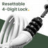 Titanker Bike Lock - 4 Feet Cable Lock 1/2 Inch Resettable Combination with Mounting Bracket for Bicycle