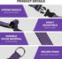 Reflective Nylon Martingale Collar for Dogs, Adjustable Quick Release No Slip Training Collar (Medium, Purple)