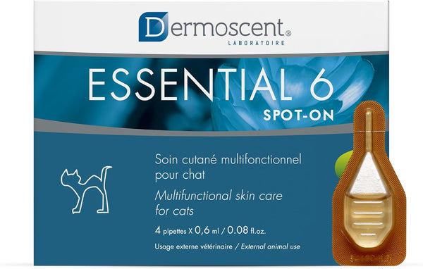 Bayer Dermoscent Essential 6 Spot On Skin Care for Cats Pet Itch