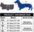 Geyecete Dachshund Sweater, Jacket, Winter Coat with Padded Fleece Lining, Snowsuit - Gray - Size M