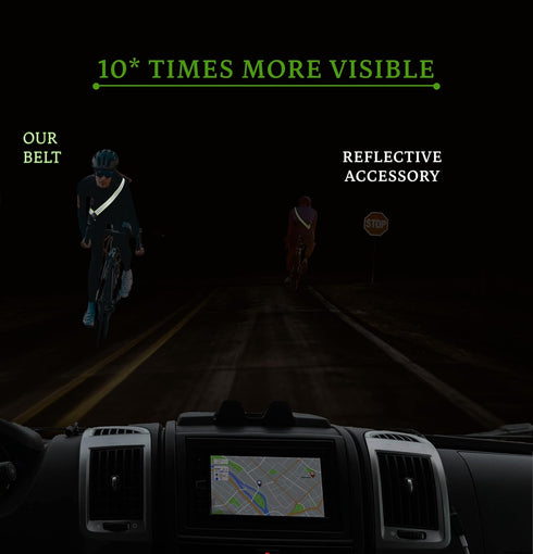 Reflective Sash - High Visibility Safety Gear for Walking at Night, Reflective Dog Walking Gear for Outdoor Activities
