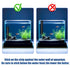 AQUANEAT 6 PCS Thermometer Strips, Fish Tank & Reptile Thermometer Sticker, Terrarium Water Temperature Test