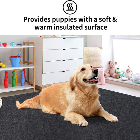 34" 52", Dog Playpen Mat Pads, Puppy Pads for Dogs Training, Whelping, Housebreaking, Incontinence, Kennel, Reusable