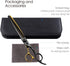 Fenice Peak 7'' Black Dog Grooming Scissors - Golden Chunker Blending Shears with Ergonomic Offset Handle
