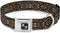 Buckle-Down Dog Collar - Seatbelt Buckle Snake Skin 1 - 1" Wide - Fits 11-17" Neck - Medium