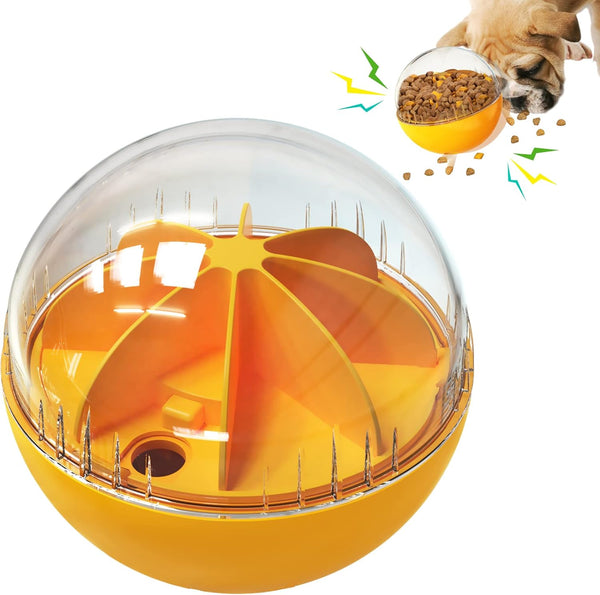 Dog Treat Ball - Food Puzzle Slow Feeder Interactive Squeaky Toys for Medium/Large Dog Breeds
