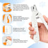glozaic 2-in-1 Pet Nail Clipper & Grinder with Dual LED Lights, USB Rechargeable, Electric Multi-Function Grinding
