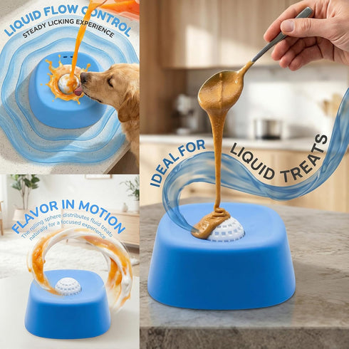 (2pcs) Slow Feeder Dog Bowls for Liquid Treat, Interactive Lick Bowl Anti-Slip Slow Feeder for Wet Food, Anti-Slip Bone