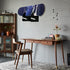 Skateboard Shelf Wall Mounted Storage Rack, Skateboard Bracket, Horizontal Space Saving Design, Bearing Skateboard Frame