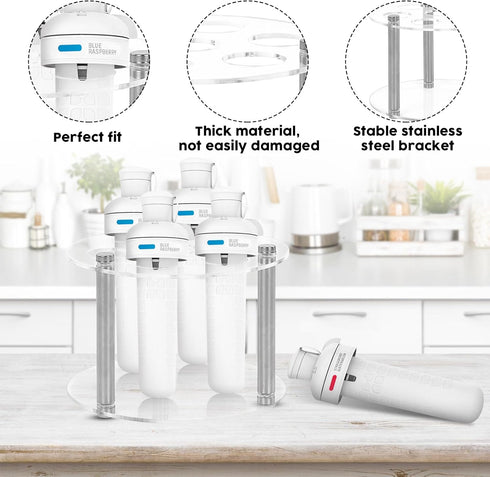 Rainmae Flavor Cartridge Holder for Cirkul, 7 Flavor Cartridge Acrylic Storage Rack Organizer