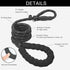 Slip Lead 5 FT for Small and Medium Dogs,Puppy Dog Training Leash Heavy Duty,No Pull Reflective Nylon Dog Leash,Rope Training Leash for Dogs That Pull,Black
