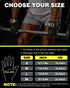 FitDA 2-in-1 Workout Gloves, Weight Lifting Gloves with Wrist Wrap Support for Men & Women, Ventilated Fingerless