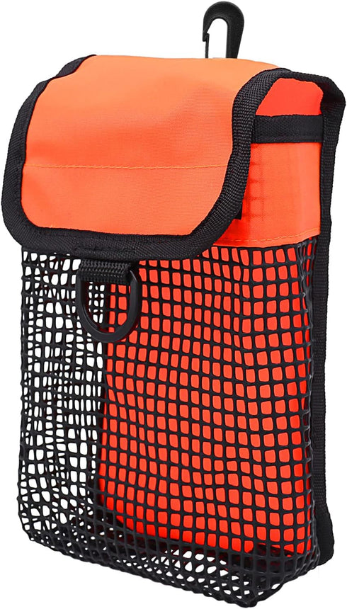 Scuba Diving Gear Bag with Finger Reel/SMB Safety Surface Marker Buoy and Mesh Storage Pocket for Snorkeling Equipment