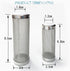 baoauh 10pcs Aquarium Stainless Steel Mesh Filter Guard Fish Tank Filter Stainless Steel Inlet Case Mesh Shrimp Nets