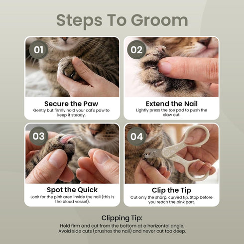 Visit the Store Trimmer Necoichi Purrcision Feline Nail Clippers | Lever Principle Cat Nail Clipper | Butter-Smooth