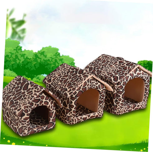 balacoo Dog Bed House, Kitten Bed for Small Dogs, Indoor Tent Bed, Warm Pattern House for Pets, Creative Tent