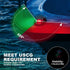 IP67 Obcursco Boat Navigation Lights, Red and Green Marine LED Bow Lights, Waterproof, Rust-Resistant, Ideal
