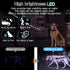 LED Dog Leash with 12 Lighting Modes, 4 Ft Rechargeable Lighted Leash for Night Walking Safety for All Dogs