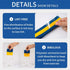 Muztaga Sports Wristbands for Men & Women - Blue & Yellow Two-Tone Soft Breathable Terry Cloth | Moisture Wicking