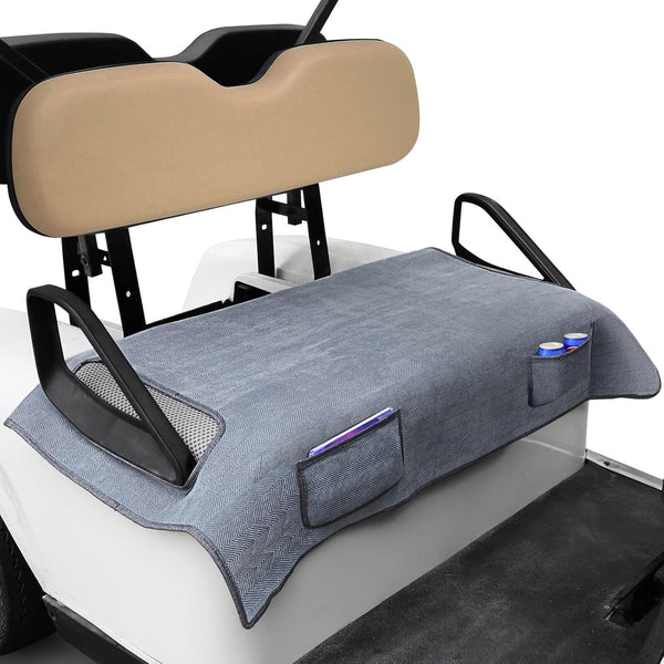 MOSNAI Golf Cart Blanket Seat Covers with 2 Pockets for Club Car DS Precedent EZGO TXT RXV