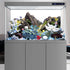 AWERT 48x20 inches Stone Aquarium Background, Aquatic Plant River Bed & Lake Fish Tank Vinyl Background