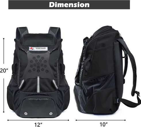 Youth Baseball Bag - Backpack for Boys, Adults, Softball Equipment & Accessories