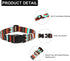 Adjustable Dog Collar with Special Design Patterns, Soft Durable Nylon Pet Collar for Small Medium Large Dogs (S,