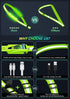 LED Reflective Belt Sash, High Visibility Night Running Safety Gear, Rechargeable Light Up Running Belt