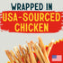 5" Pack 100 100% Canine Chews Chicken Coated Sticks - of Chicken Wrapped Rawhide Dog Treats - Real USA-Sourced Chicken