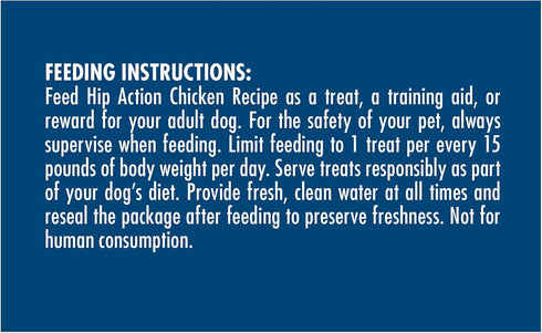 Hip Action, Hip And Joint Support Treats, Soft And Chewy Natural Dog Chicken Treats, 6.0 OZ Bag by Zuke’s