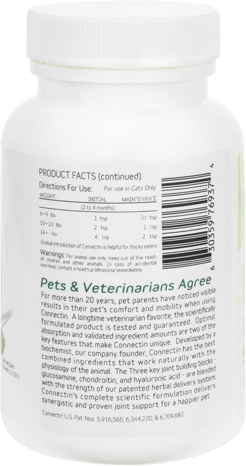 InClover Connectin Natural Hip & Joint Supplement for Dogs, 3oz Powder with Glucosamine & Chondroitin