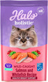 Halo Holistic Indoor Cat Food Dry, Grain Free Wild-Caught Salmon & Whitefish Recipe for Healthy Weight Support, 6-lb Bag