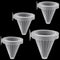WEAVERBIRD 4PCS Aquarium Nematode Feeder, Live Blood Worm Plastic Cone Cup Shape Basket Feeder for Fish