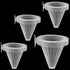 WEAVERBIRD 4PCS Aquarium Nematode Feeder, Live Blood Worm Plastic Cone Cup Shape Basket Feeder for Fish