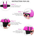 Ripstop Dog Life Jacket Shark Life Vest for Dogs, Safety Lifesaver with High Buoyancy for Small and Medium Breeds (Rose