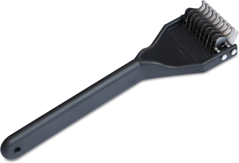 Mars Coat King Dematting Undercoat Grooming Rake Stripper Tool, 10-Blade Medium, Stainless Steel, Plastic Handle, Made