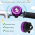 Kids Bike Bell with 2 Pcs Streamers - Cute Bicycle Pinwheel Accessories for Boys and Girls