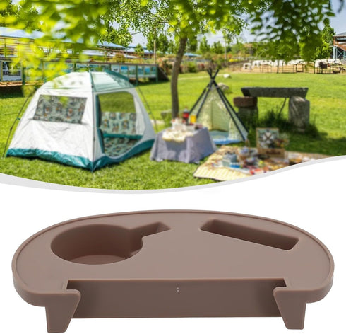 Septoolshop Setup Folding Chair with Integrated Cup and Phone Holder for Outdoor Lounging Simple for Camping and Events