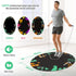 Jump Rope Mat Large Rubber Exercise Mat Workout Mats for Home Gym Flooring Non-Slip Oval Design for Floor & Rope