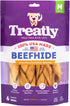 USA Beefhide Braids 7-8" Dog Chew Treats - Chicken Flavor, 6 Count, 1 Pack