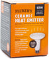 Fluker's Ceramic Heat Emitter, Natural Infrared Heating Bulb for Reptiles, 60 Watt