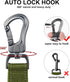 TwoEar 6FT 1IN Strong Green Dog Leash with 2 Padded Handles, Comfortable Soft Dual Handle for Small Medium Large Dogs