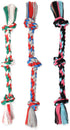 Mammoth Flossy Chews Rope Tug, Premium Cotton-Poly Tug Toy for Dogs, Interactive Rope Toy (Colors May Vary)