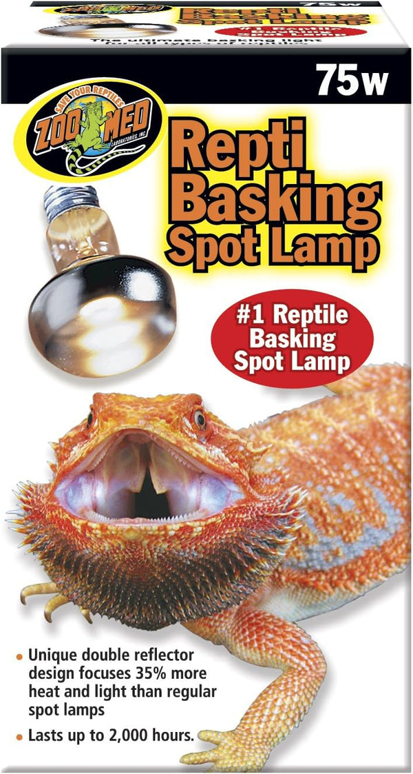 Zoo Med 75 Watt Repti Basking Spot Lamps, 2 Pack